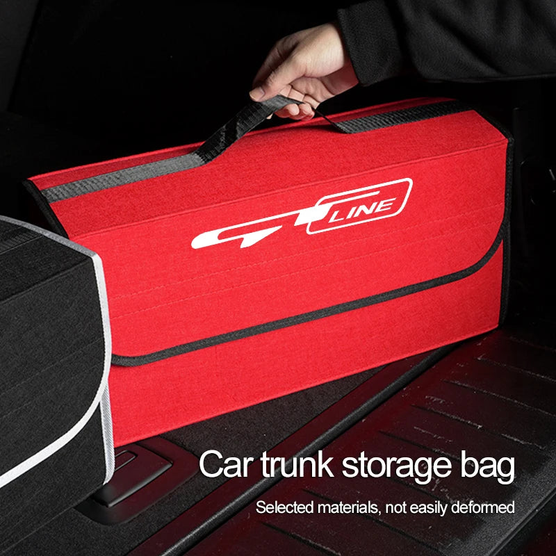 Car Trunk Organizer Box Large Capacity Folding Storage Bag For KIA GT Line Sorento Niro EV9 Sportage Cerato EV6 Forte Stonic Cee
