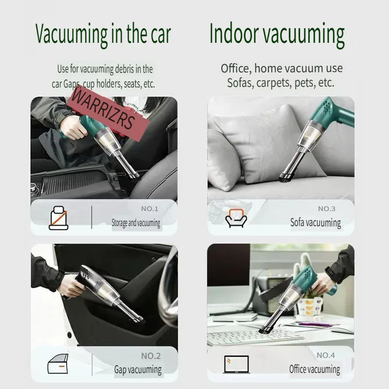 ABS Wireless Car Vacuum Cleaner Home Appliance Sofa Office High-Power Household Cleaning Machine Mini Vacuum Carpet Cleaner