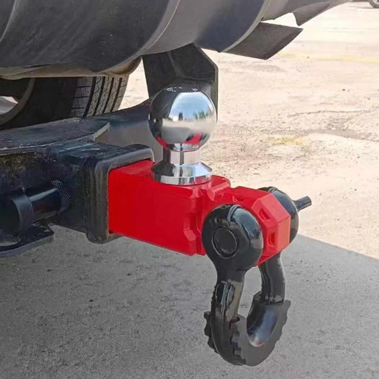 Enganche de remolque para receptor de 2 pulgadas, accesorio negro premium con grillete de remolque para vehículos recreativos y SUV, montaje sencillo, accesorios de remolque