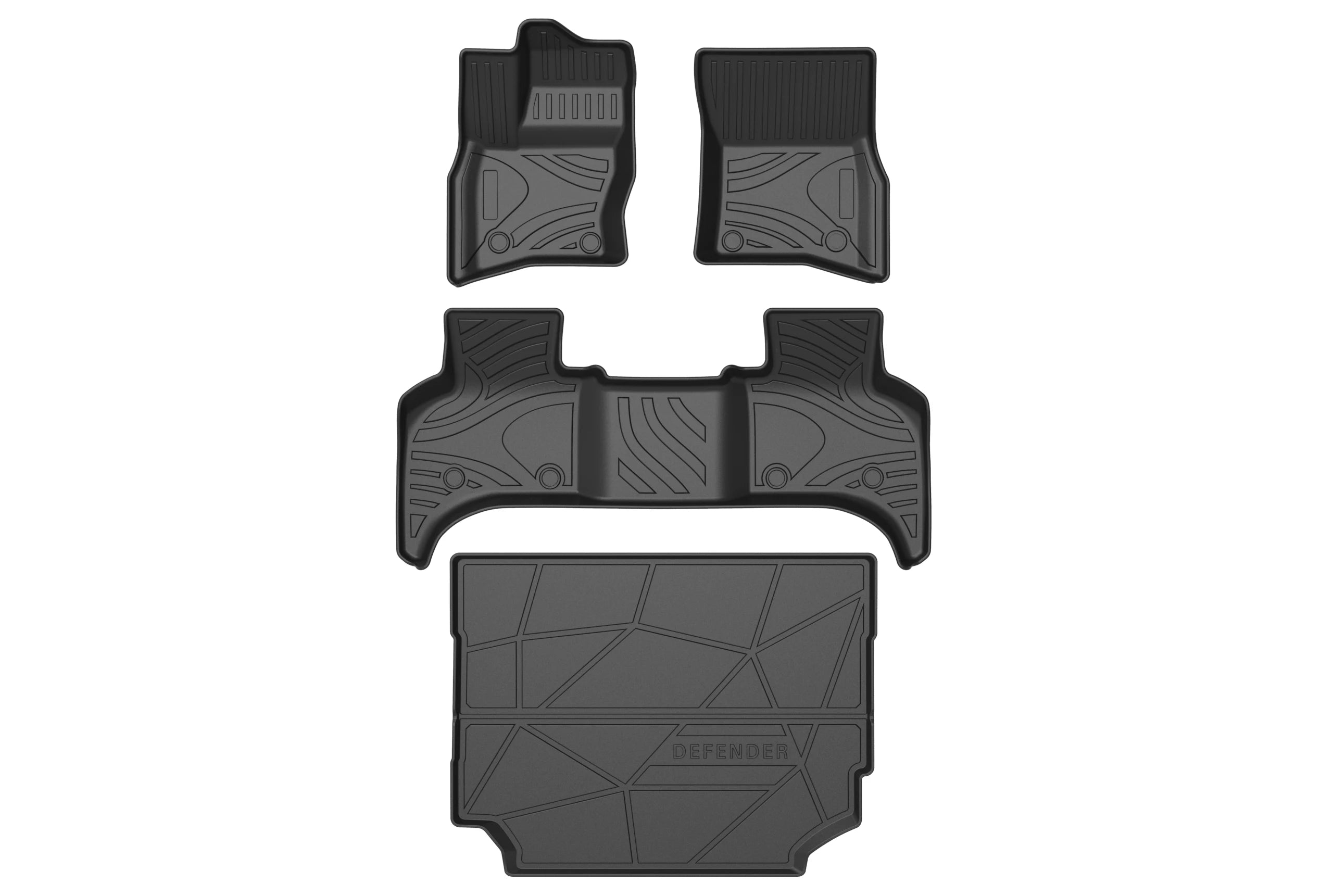 Rubber Car Mat For LAND ROVER DEFENDER 110 5door 2020-2024  Carpet Waterproof Interior Accessories TPE Car Floor Mats
