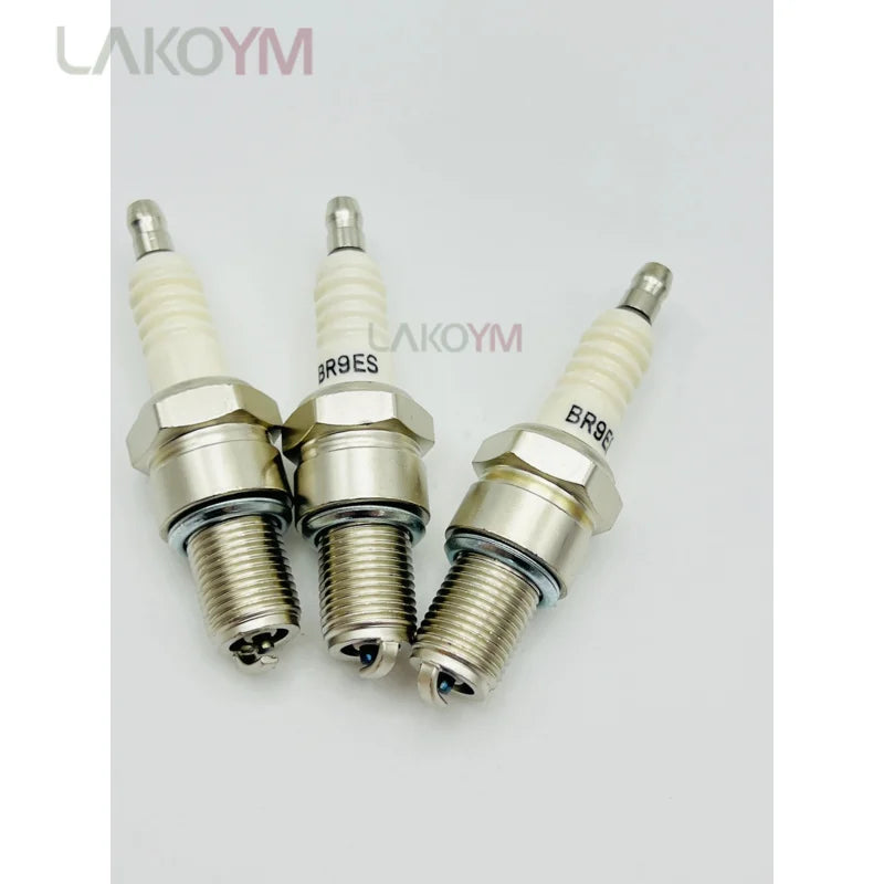 Bujía BR9ES compatible con bujías Yamaha, Rieju, Piaggio, Suzuki, Peugeot, Kawasaki, Gilera, Gas Gas y Aprilia.