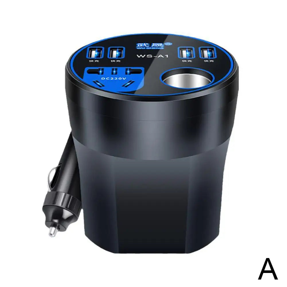 Car Power Inverter 12V/24V TO 220V Converter Type-C Socket Converter Power 3.1A Multi-function Charger Car Charger H6Y6