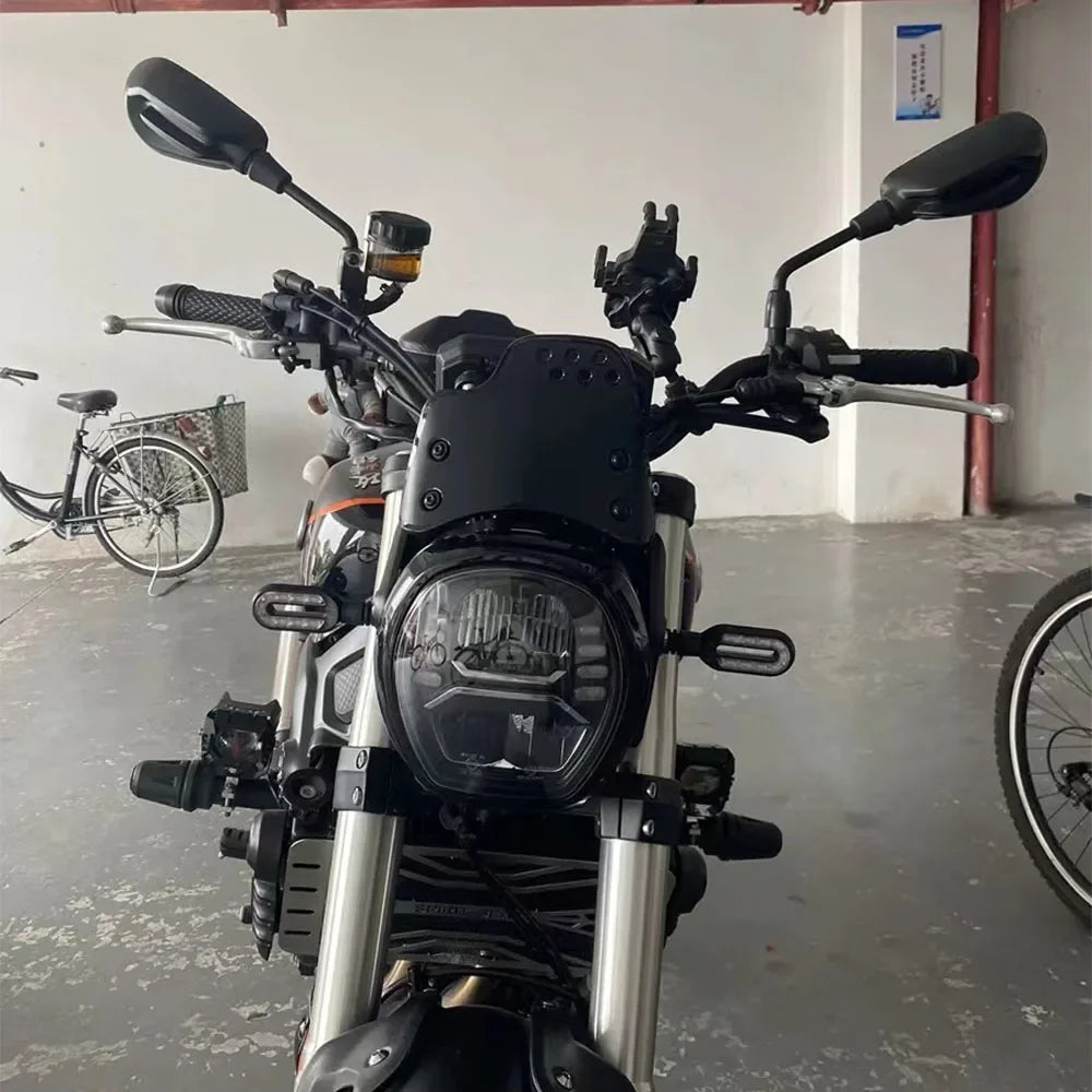 New Motorcycle Accessories Fit VOGE 500AC Retro Style Windshield Apply For VOGE 500AC AC500 500 AC