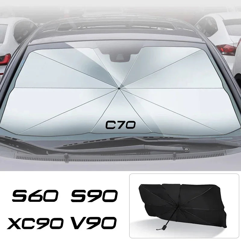 Car parasol car interior windshield sun visor for Volvo XC90 XC60 C30 T6 S60 C70 XC40 V40 XC70 V60 V50 S80 S40 AWD V90 S90