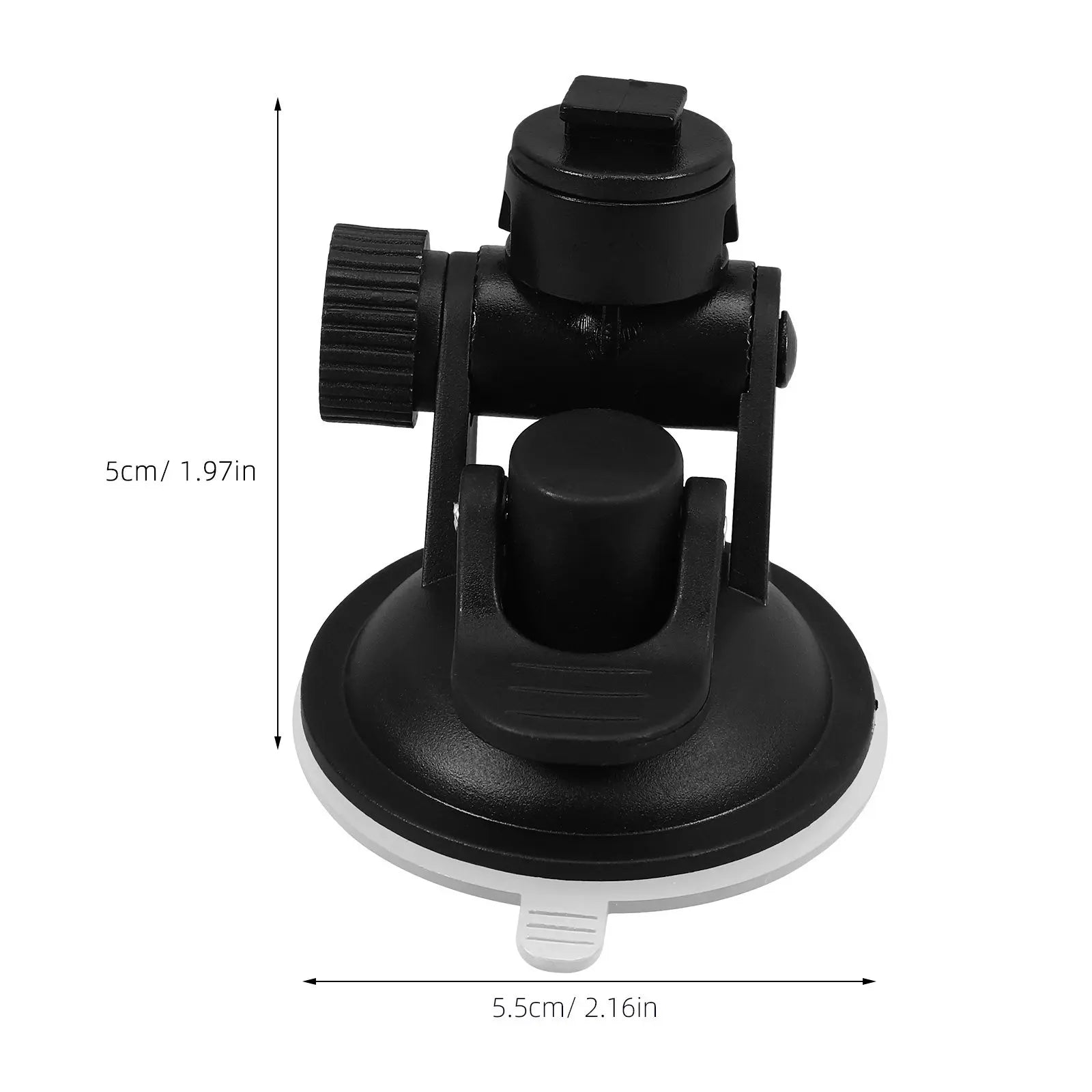 Car Dash Cam Suction Cup Mount Universal Strong Design Black Color Dashboard Holder Compatible with Multiple Dash Cameras