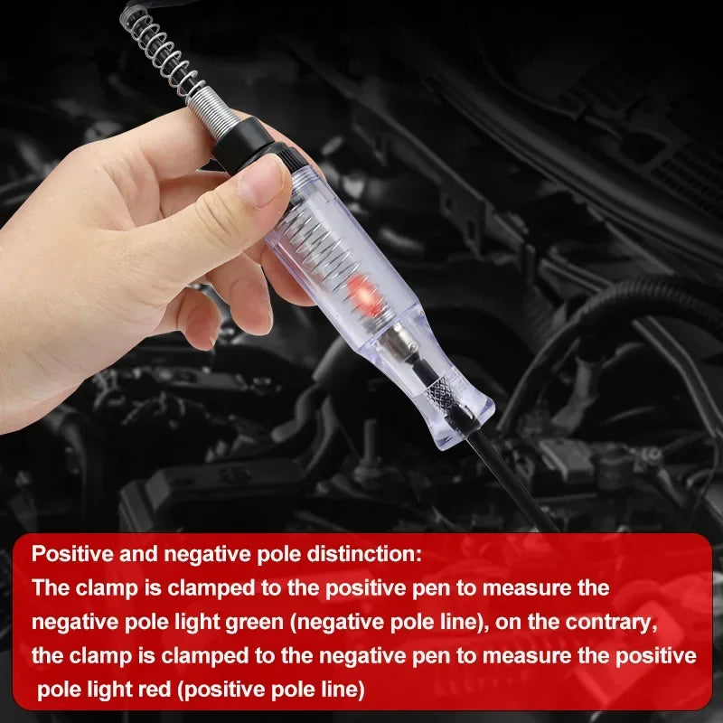 Probador de circuitos de automóviles, comprobador de voltaje para camiones, circuito de alta calidad, CC 6 V, 12 V y 24 V, herramienta de diagnóstico para automóviles, bolígrafo de prueba de sonda, accesorios para automóviles.