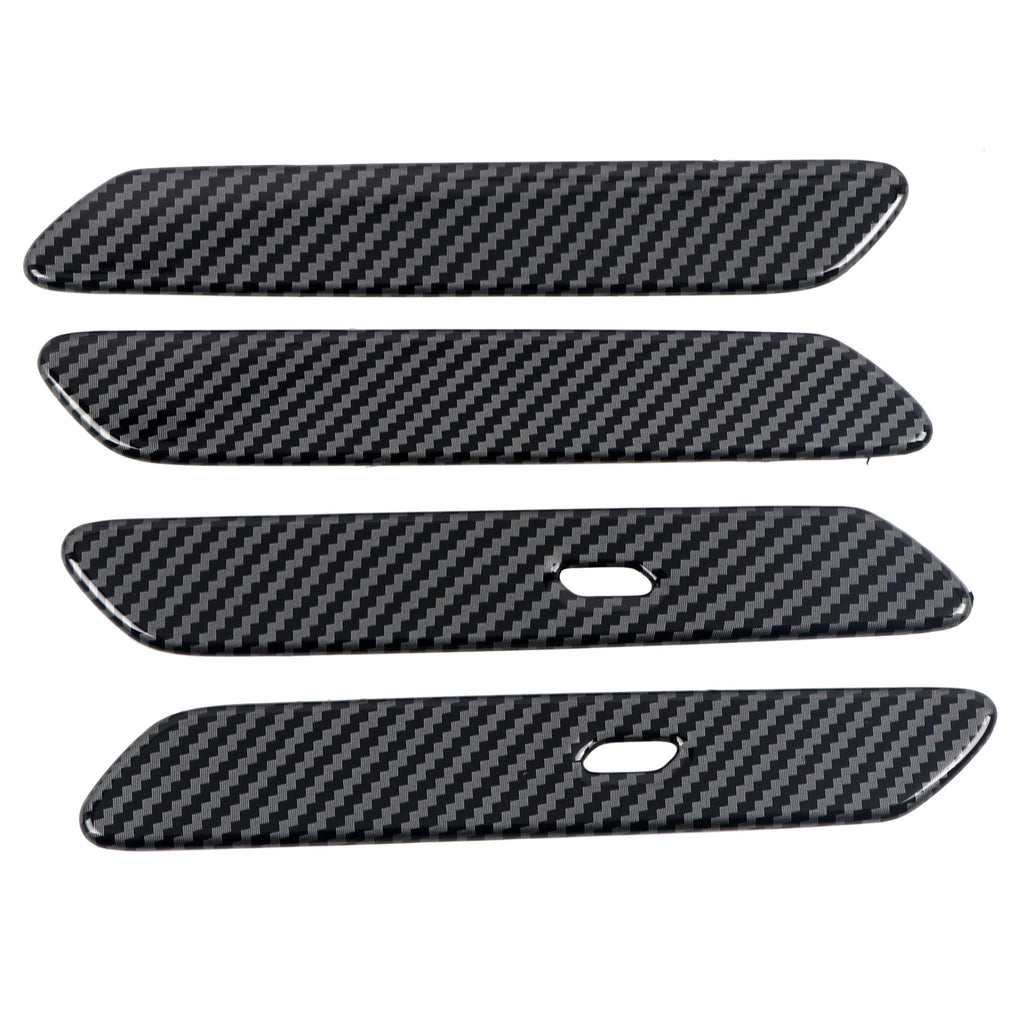 Car Accessories For Kia EV6 2021 2022 2023 2024 2025 ABS Carbon Fiber Style Exterior Door Handle Decoration Cover Trim 4pcs