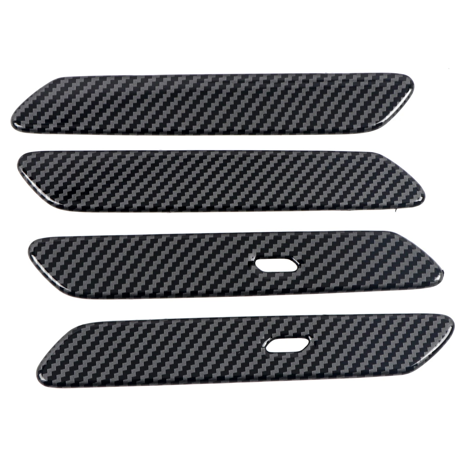 Car Accessories For Kia EV6 2021 2022 2023 2024 2025 ABS Carbon Fiber Style Exterior Door Handle Decoration Cover Trim 4pcs