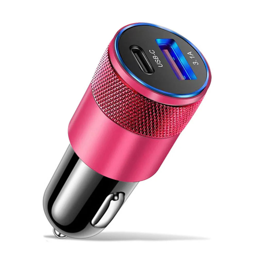 1pcs 65W USB Car Charger  Quick Charge 3.0 Type C  Fast   Charging Phone Adapter  Quick Chargers Automobile Parts