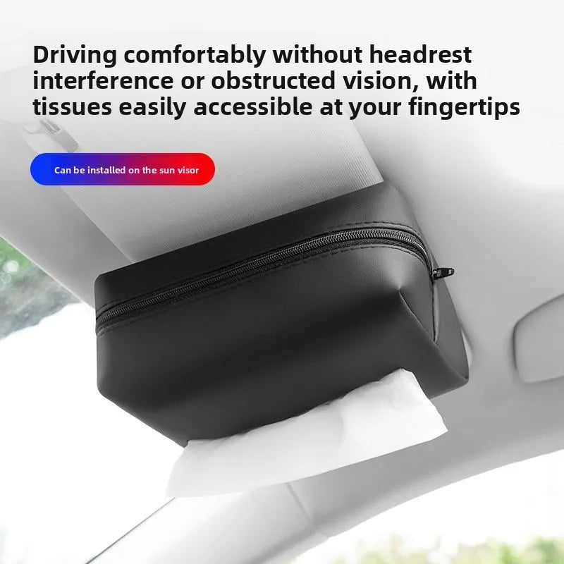 Car Tissue Box Holder Auto Accessories Hanging Organizer for Car Interior Must Have Storage