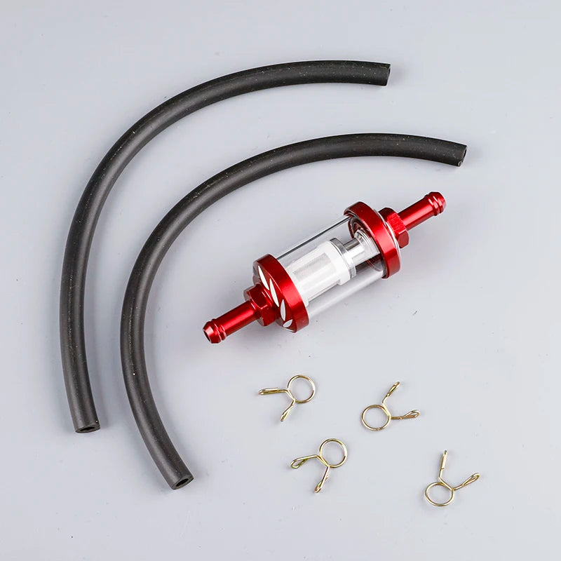 Motorcycle ATV Universal Fuel Filter, Washable Filter for Gasoline Fuel Lines, Compatible with 50CC-500CC Motorcycles and ATVs
