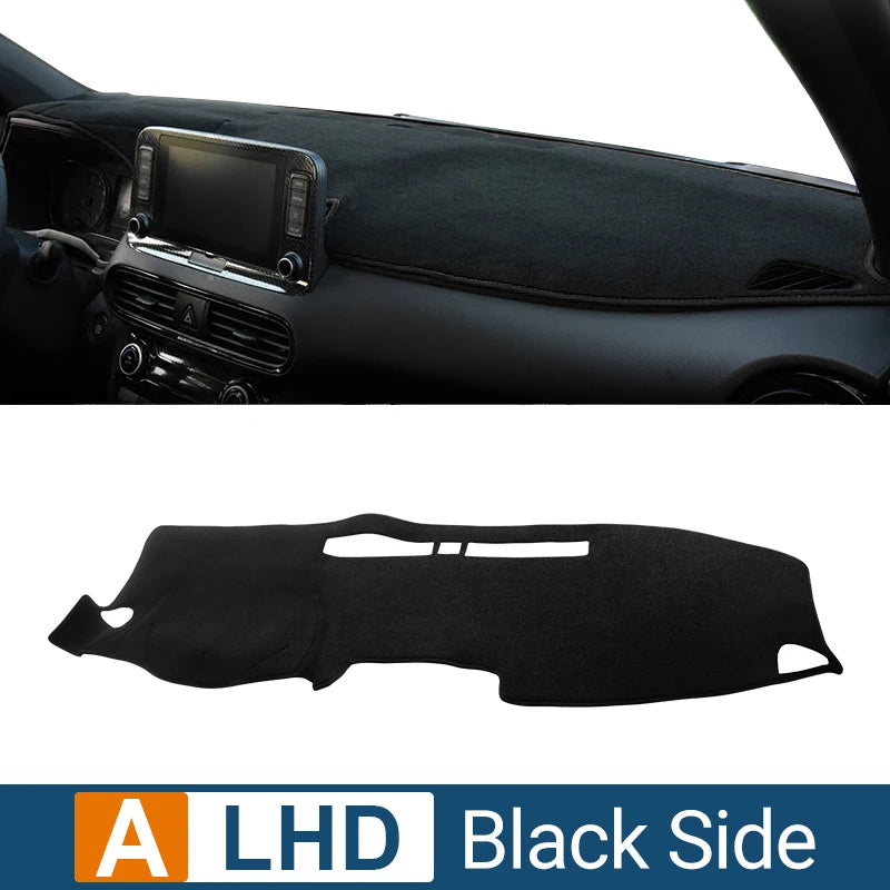Car Accessories For Hyundai Kona N Line 2017 2018 2019 2020 2021 2022 Dashboard Cover Avoid Light Pad Sun Shade Anti-UV Carpets