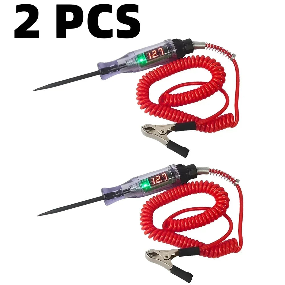 6V 12V 24V Car Truck Voltage Circuit Tester Auto Car Diagnostic Probe Test Pen Light Bulb Electric Measuring Pen Repair Tools