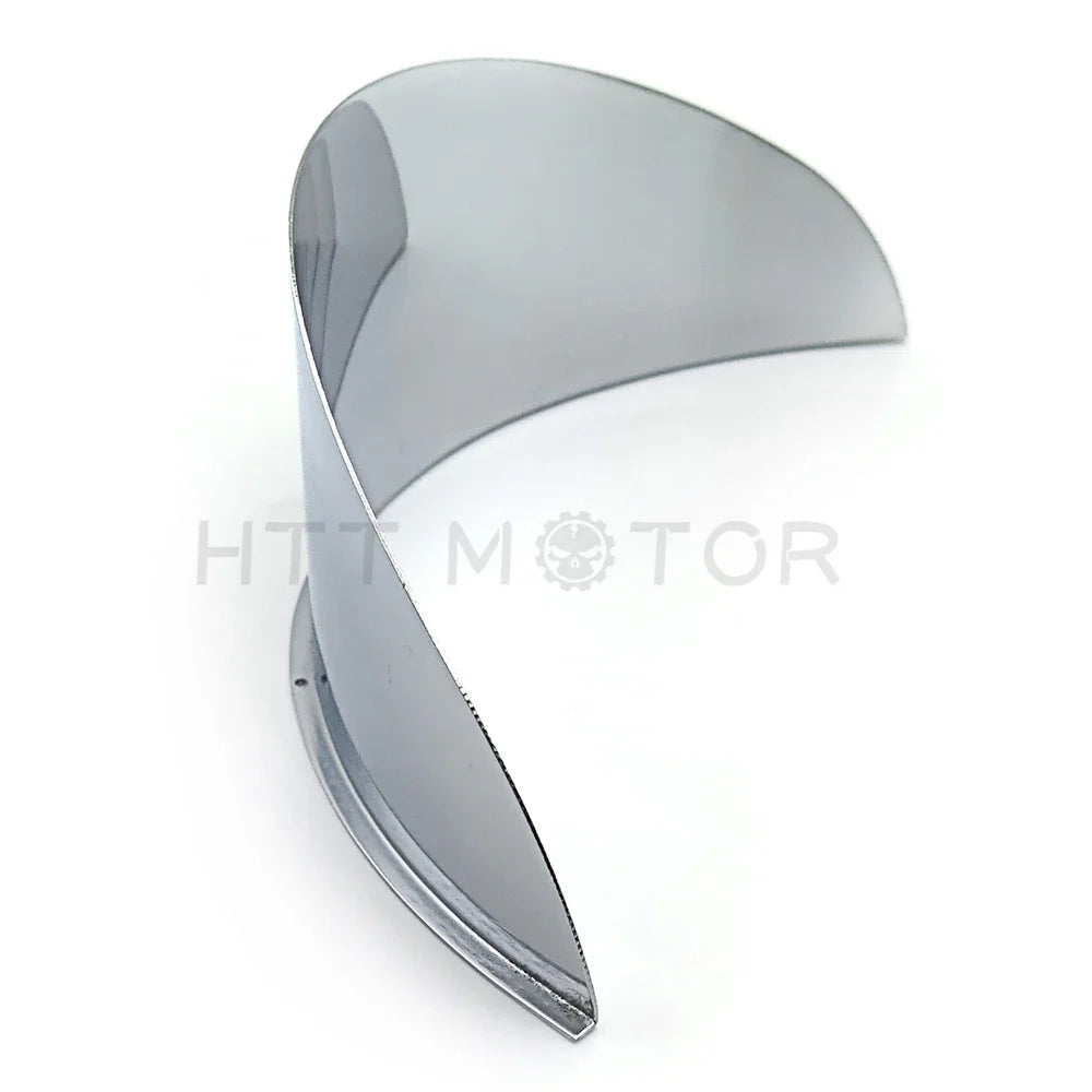 Accesorios para motocicletas, visera cromada para faros delanteros de 7 pulgadas para Yamaha Road Royal, V Star, Virago y Honda Cruisers.