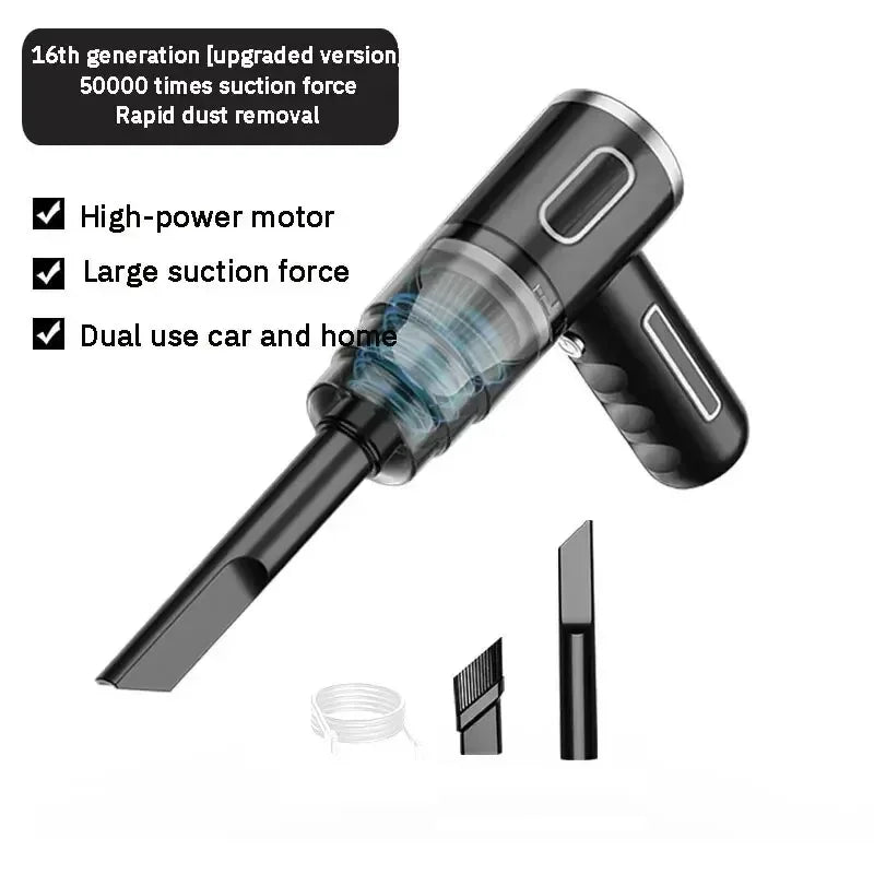 Wireless Car Vacuum Cleaner - 9000Pa Strong Suction Portable Mini Dust Blower for Car Home Cleaning