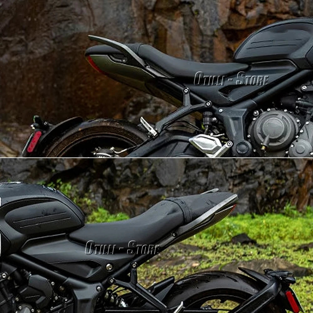 Accesorios para motocicleta Trident 660, kit de reposabrazos trasero de aluminio, reposabrazos para manillar de pasajero (2021-2023 2022)