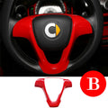 Car ABS Plastic Decorative Cover Red Modification Products For Mercedes Smart 451 Fortwo Interior Sticker Styling Accessories
