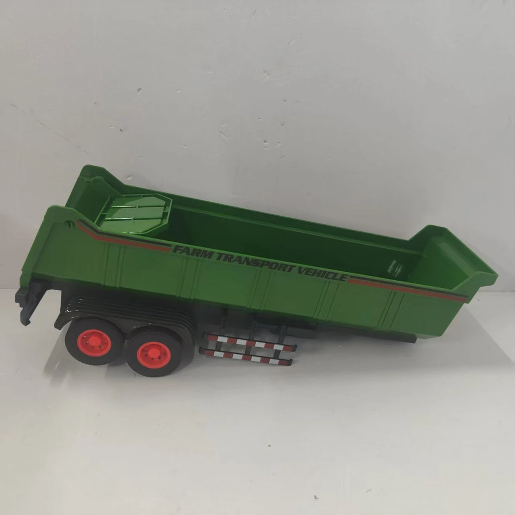 Manual sliding tractor toy set, manual tractor with green bed, suitable for indoor and outdoor play, good weather resistance.