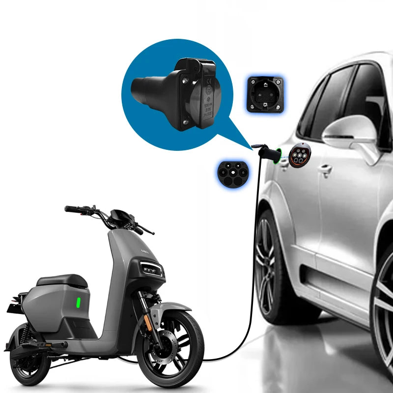 Eletric Vehicles Discharger  Type 2 GBT 3.5KW 16A 250V EU Socket for Electric Car Side V2L For BYD Volkswagen  Not type 2