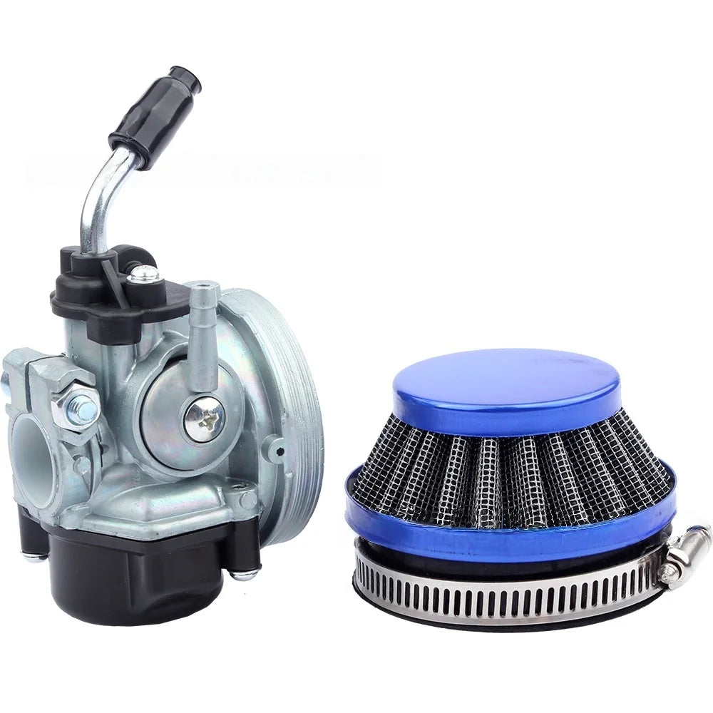 Motorcycle Carburetor Air Filter kit for Most 49cc 50cc 80cc 2 stroke Chinese Engines Moped Scooter ATV Quad Buggy Pit Bike Blue