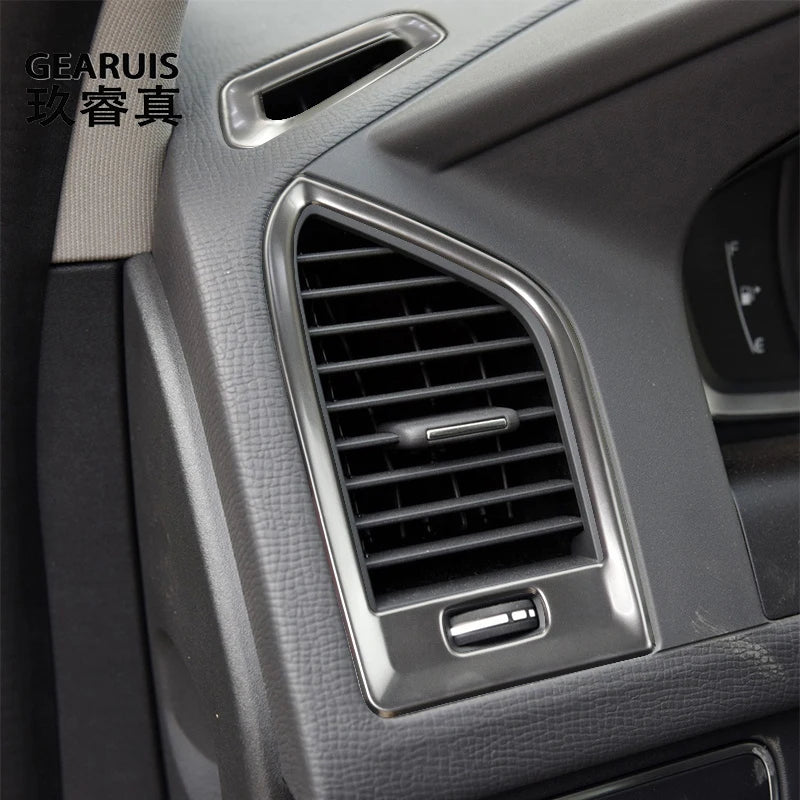 Para Volvo XC60 2009-2017, accesorios interiores de automóvil, consola central, tablero de instrumentos, salida de aire, llave del automóvil, panel de arranque, moldura, cubierta adhesiva