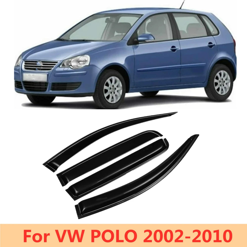 For Volkswagen VW POLO 2002 2003 2004 2005 2006 2007 2008 2009 2010 Side Window Visor Deflector Windshield for Rain Guard Shield