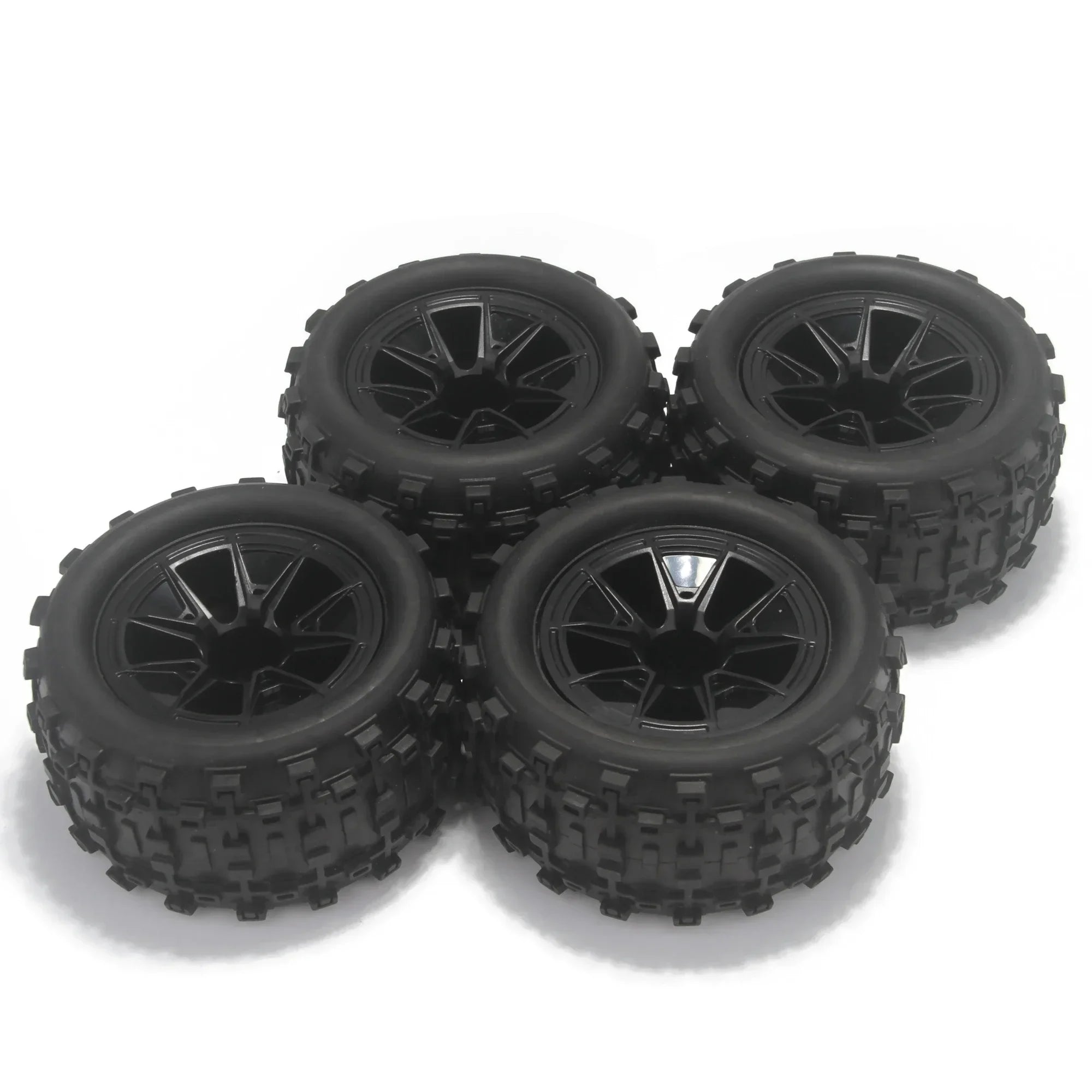 4PCS 85mm 12mm Hex Rubber Wheel Tire Wear-resistant Tyre for RC Car Off-road Vehicle Wltoys 144001 HBX 16889 16890 SCY 16101 PRO