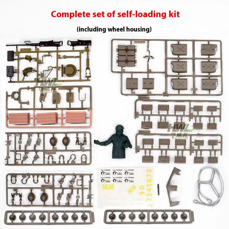 Henglong 3838-1m26 Tank Accessories Car Shell Plastic Track Drive Induced Road Wheel Rocker Arm Complete Set Of Accessories