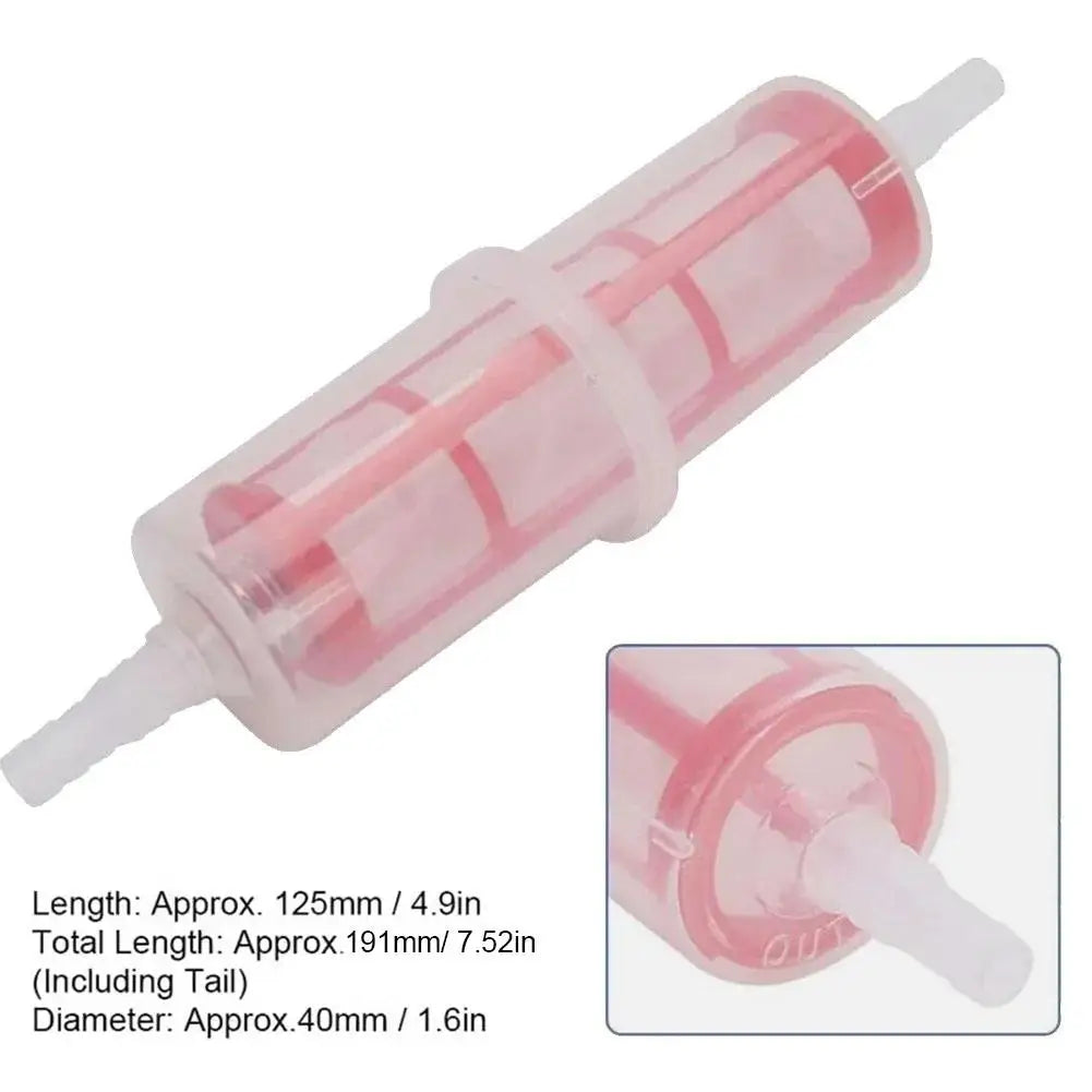 Universal 8-10mm Inline Fuel Filter Transparent Gas Oil Diesel Filter For Car Motorcycle Motorbike Scooter Engine Protection
