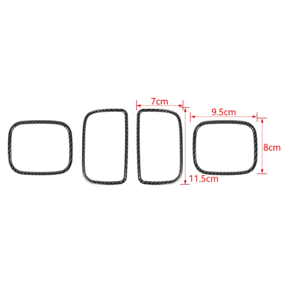 Car Dashboard A/C Vent Center Console Air Condition Outlet Panel Cover Trim for Dodge Charger 2011-2022 Interior Accessories