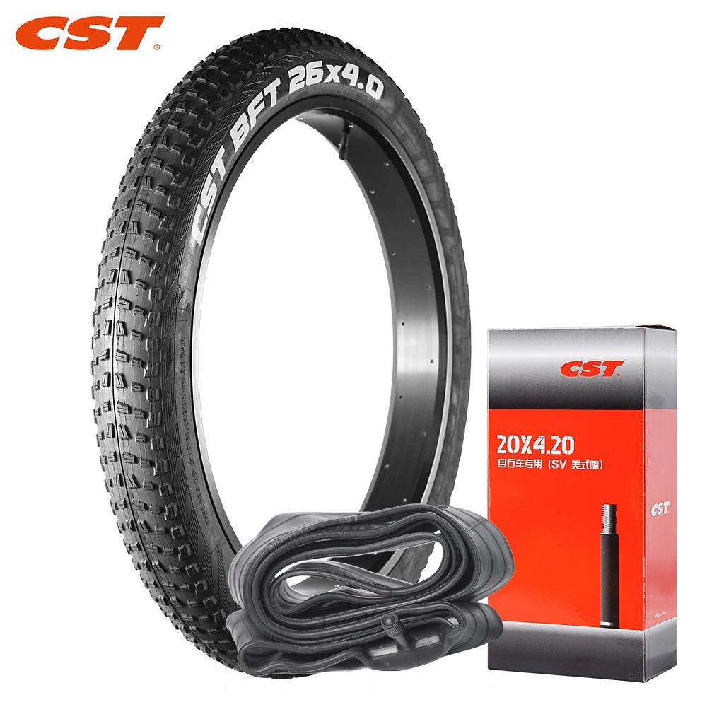 CST 26X4.0 ATV tyre Beach Bicycle Snowmobile Tire Fat tires 26inch MTB Anti-Slip Electric Bike Tire with Tube 100-559