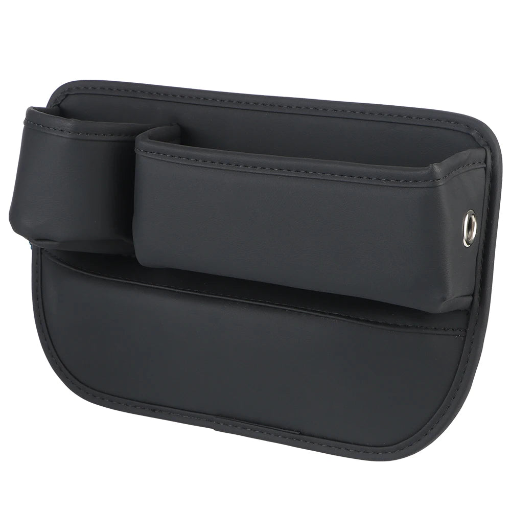 With Cup Holder Car Interior Accessories Auto Console Side Storage Box for Cellphones Car Seat Gap Organizer Pu Leather