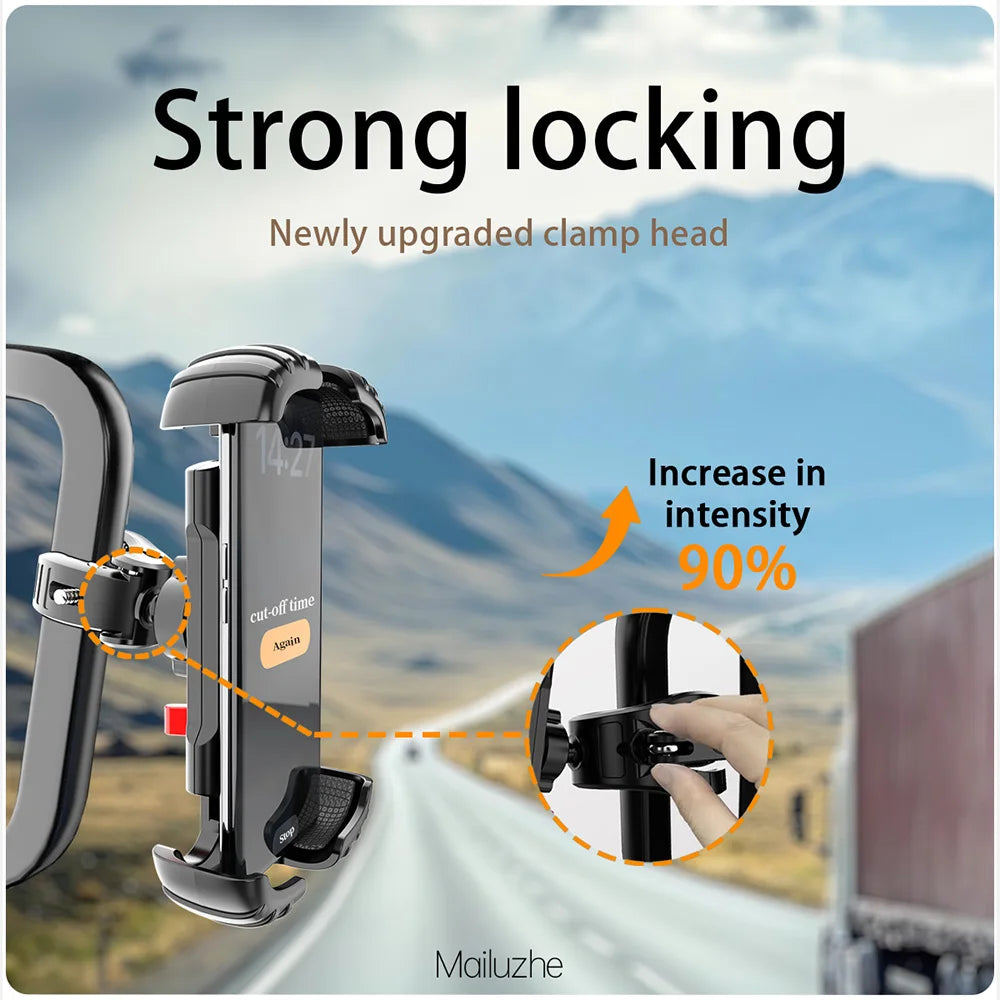 A Pillar Grab Handle Phone Mount for Car/Truck Universal Phone Clip Phone Holders for Your Car, Truck, Picku, Suv, Van, Excavato