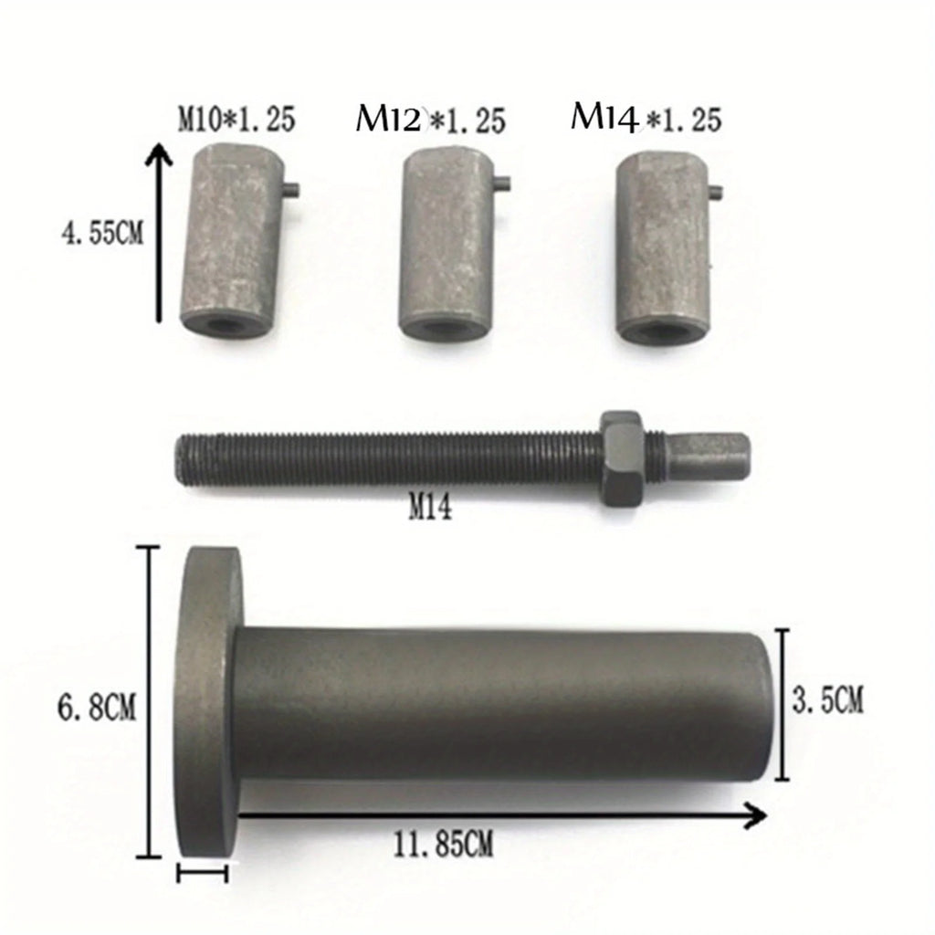 1Set Motorcycle Crankshaft Tool M10 M14 Steel Heavy Duty Motorcycle Specialty Tool Easy Installation Stable Performance