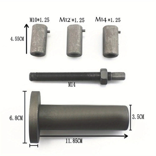 1Set Motorcycle Crankshaft Tool M10 M14 Steel Heavy Duty Motorcycle Specialty Tool Easy Installation Stable Performance
