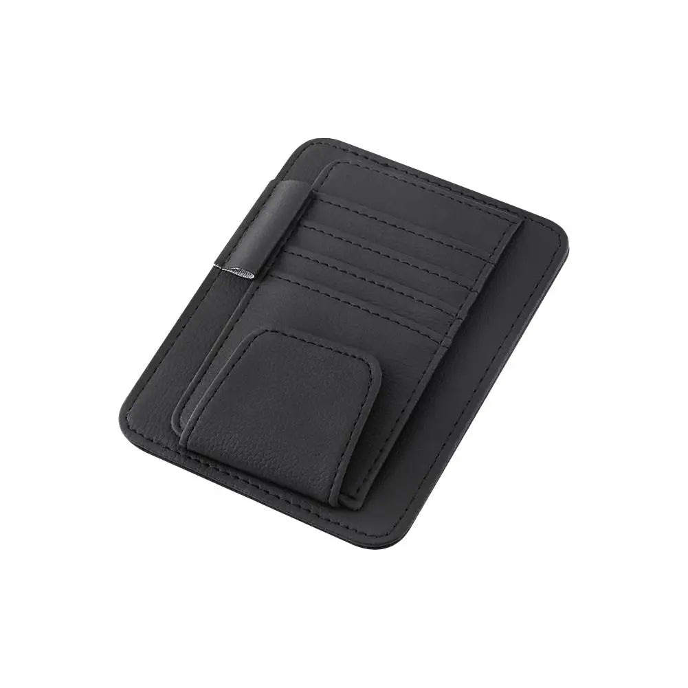 Car Sun Visor Organizer Multi-Pocket Auto Interior Accessories Pocket Organizer Car Document Storage Pouch Pen Holder