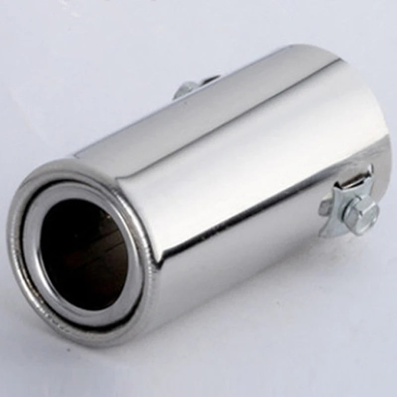 Exhaust Pipe Tip Car Auto Muffler Steel Stainless Trim Tail Tube For Double Tip Cola Escape Cut Out Audi A3 Accessories