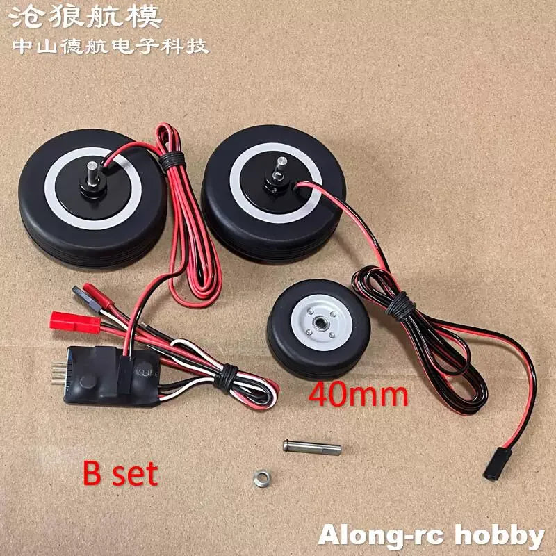 Aeromodelling Brake Wheel Electric Brake Wheel RC Plane 50-70mm with ABS Smart 3 Modes Remote Control Airplane Toys for Children
