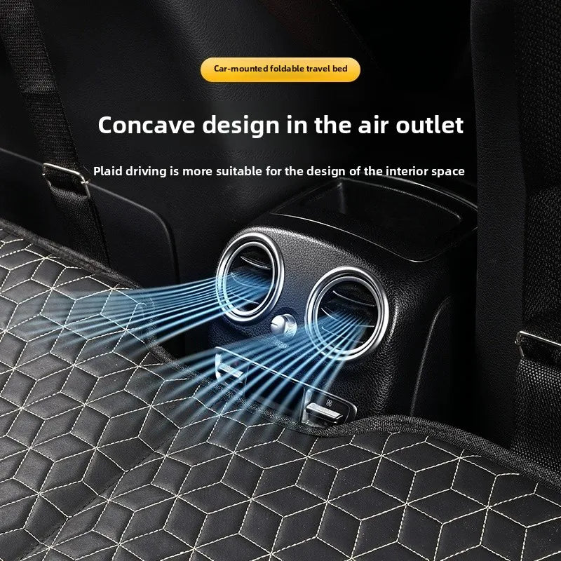 Rear Seat Sleeping Pad Non-Inflatable Car Bed Mattress Adjustable Folding Camping Mattress for Van SUV Truck