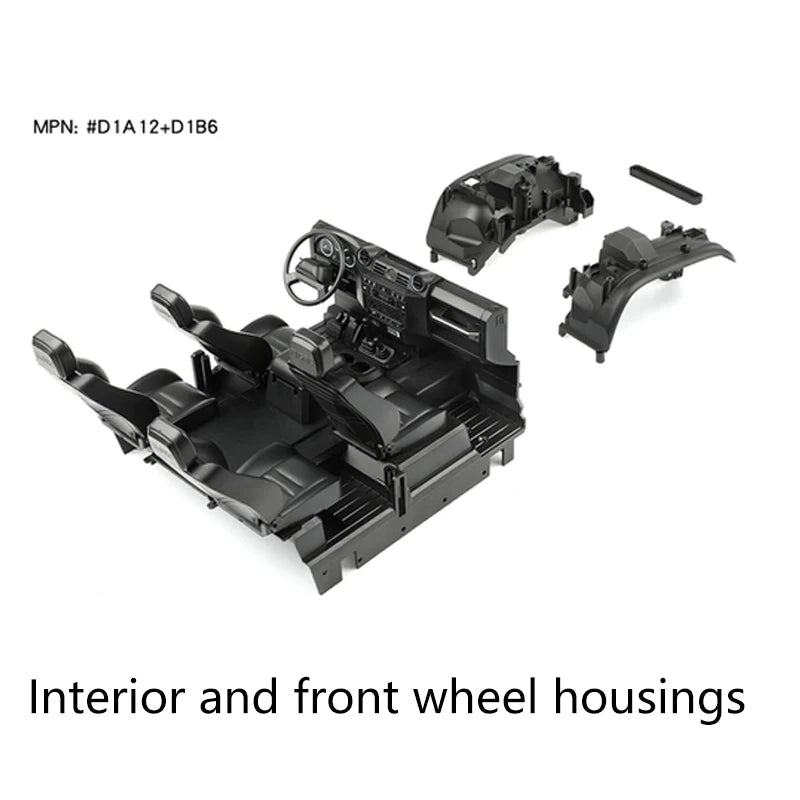 Pickup Truck Shell Kit 324 Wheelbase Accessories for 1/10 RC Crawler Car Traxxas TRX4 Defender AXIAL SCX10 RC4WD D90 D110 Parts