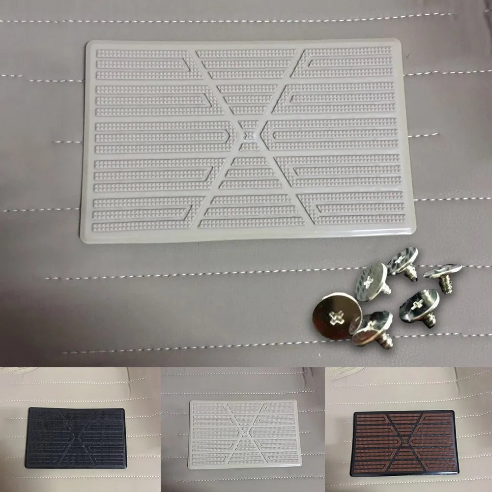 1*Universal Car Floor Pad PVC Pedal Plate Anti Skid Foot Heel Scuff Plate Car Floor Mat Non-Slip Carpet Patch 23×15cm Car Mats