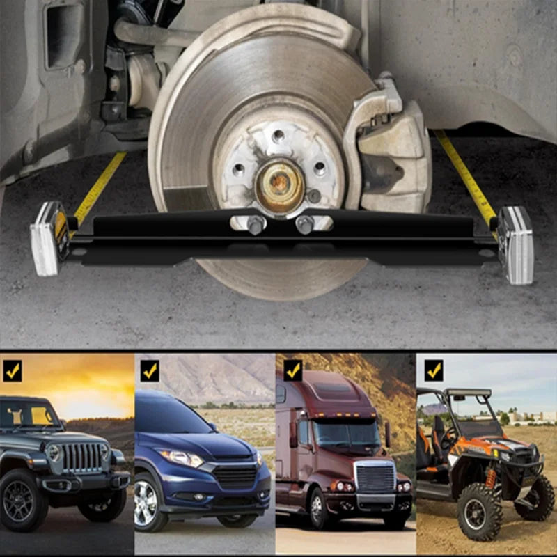 2 Pcs Heavy Duty Wheel Alignment Tool Kit Toe Alignment Tool Plates Hanging Hole Design Suitable Various Vehicles