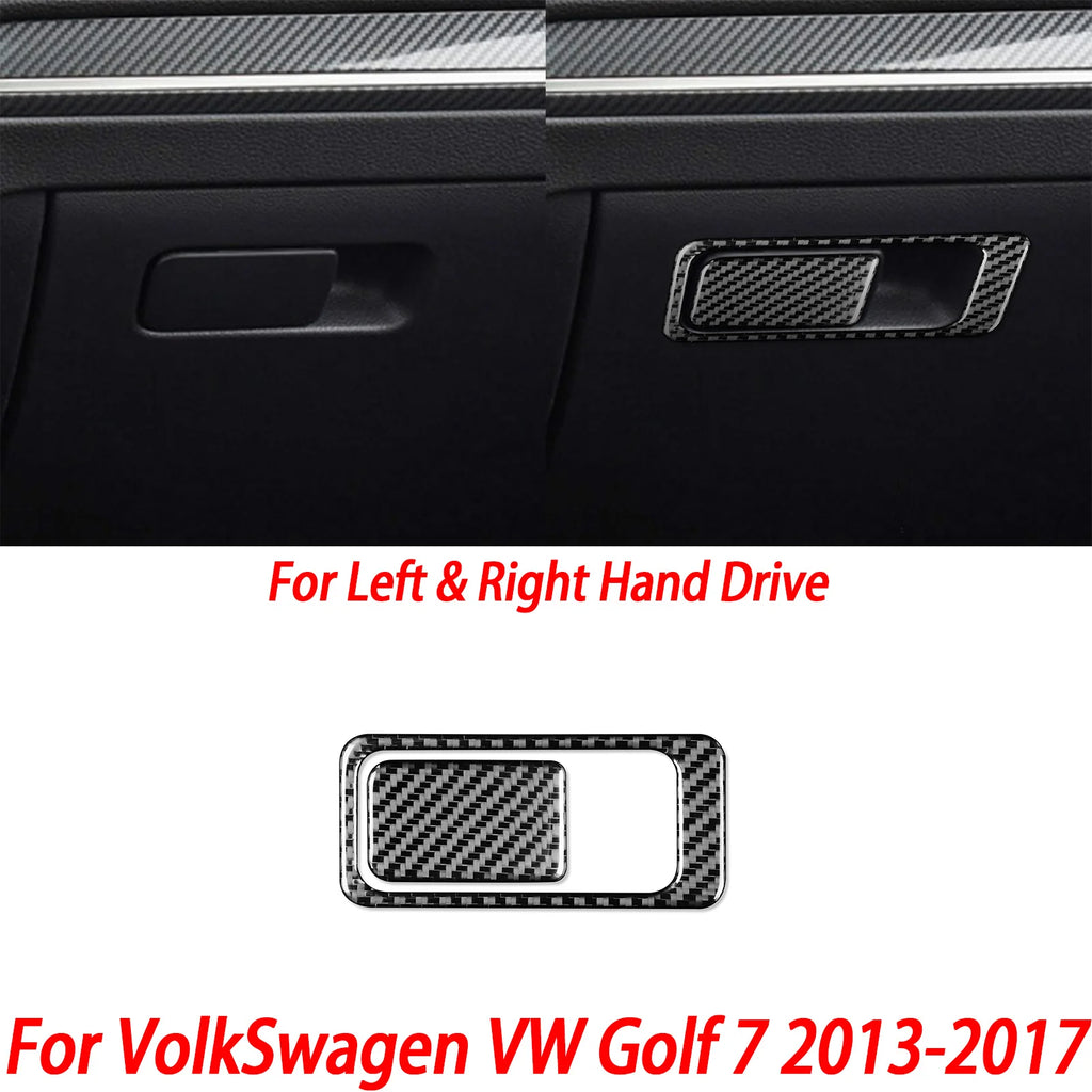 For VW Golf 7 GTI Mk7 2013-2017 Car Interior Accessories Cup Holder Frame Console AC CD Control Cover Gear Shift Panel Sticker