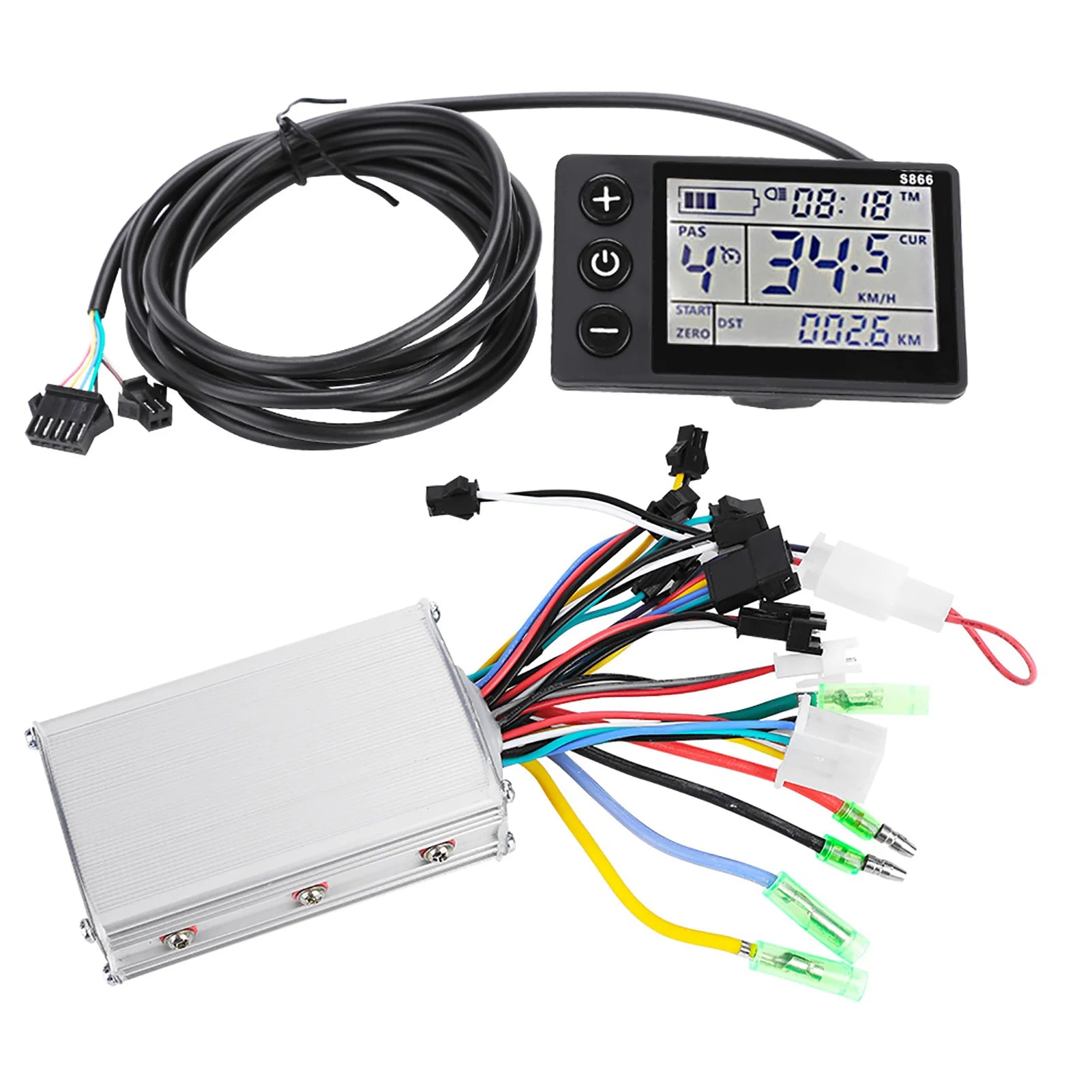 Motor Controller LCD Motor Controller 24V‑48V Waterproof LCD Display Panel Electric  Scooter Brushless Controller Kit