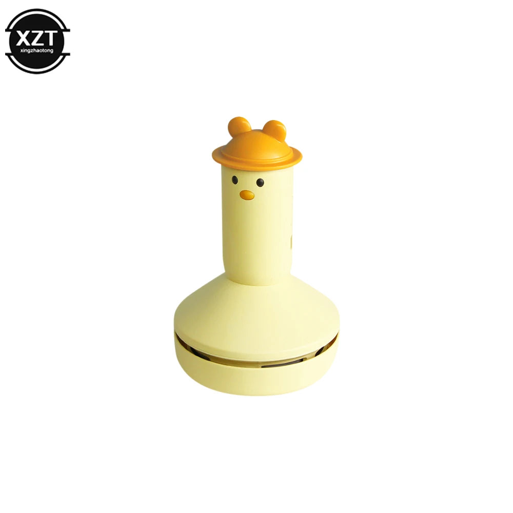 Cute Cartoon USB Portable Car Vacuum Cleaner Mini Portable Desktop Wireless Cleaner Handheld Powerful Electric Vacuum Cleaner