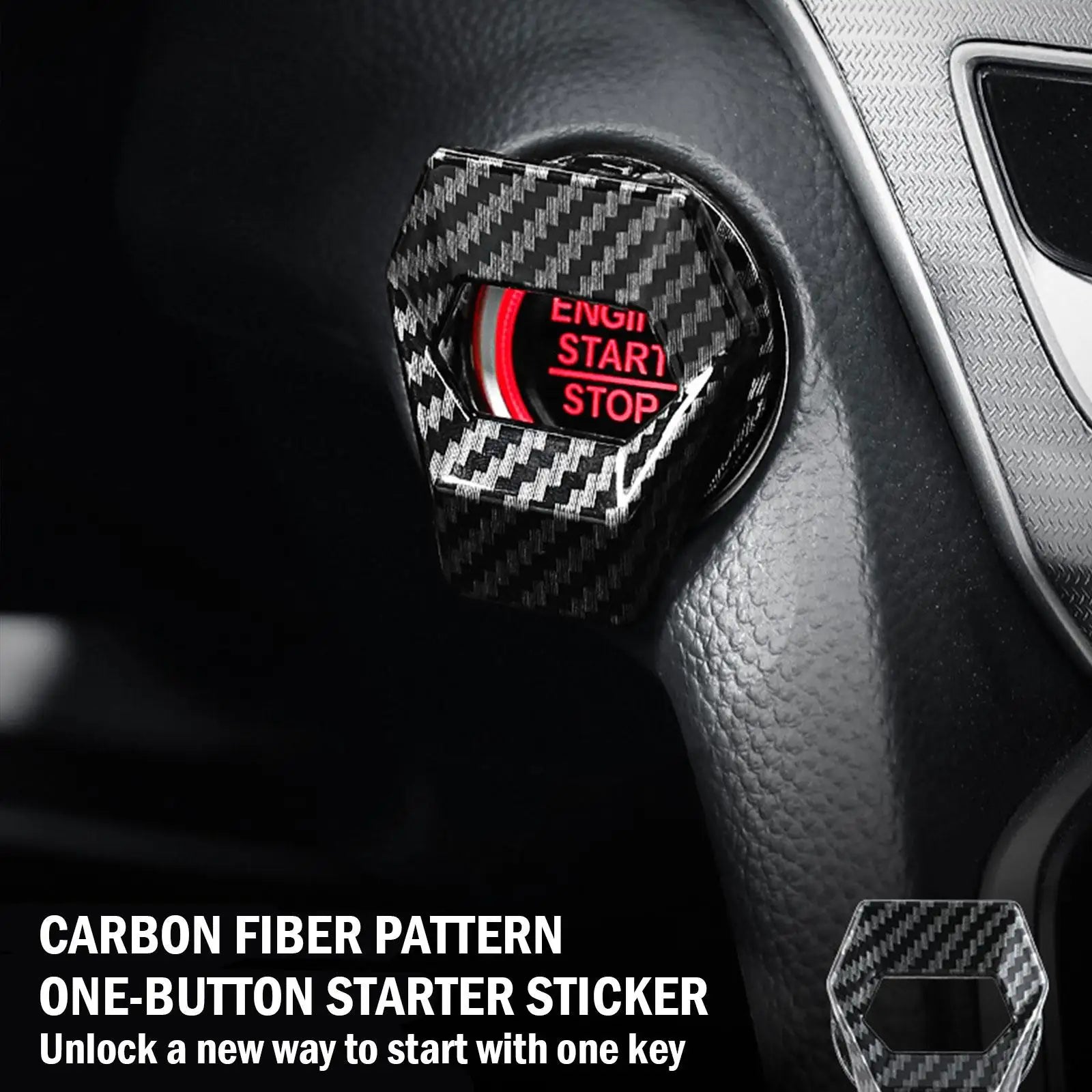 Car Engine Start Stop Switch Button Cover Ignition Anti-scratch Protection Decorative Car Auto Accessories Interior Car-Styling