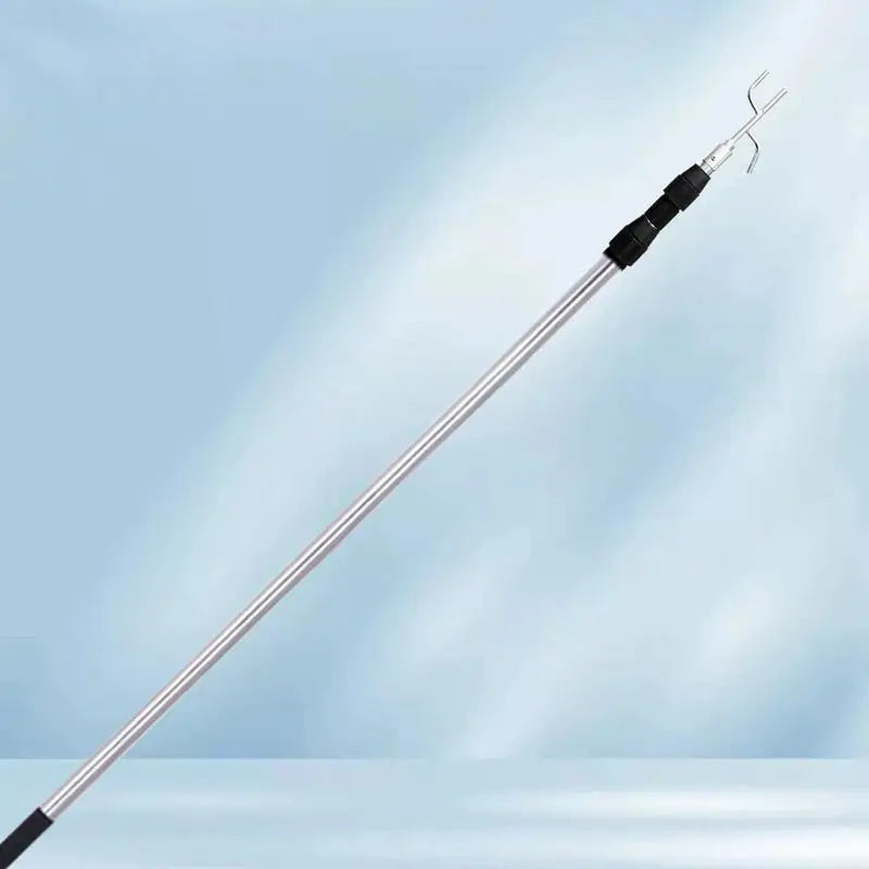 Cargo Retriever Hook 4.92Ft Pickup Truck Bed Heavy Duty Truck Accessories Telescoping Pole Stainless Steel Grabber Reacher Tool