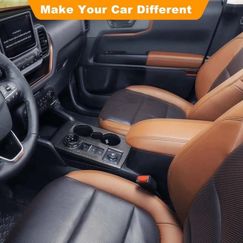 Center Console Gear Shift Panel Cover Trim For Ford Bronco Sport 2023 2024 Interior Accessories