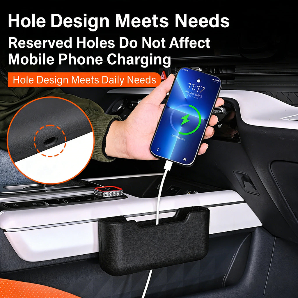 Paste Arbitrarily Car Organizer Bag Car Storage Box Car Put Cell Phone Bag Seat Back Side Door Self Adhesion Storage Glasses Box