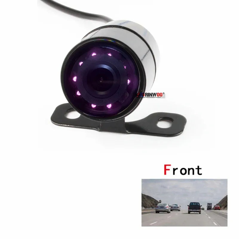 Cars Rearview Camera HD CCD Auto 9 Infrared IR Lights Waterproof Front Cam Back Detector Panoramic Accessories Vehicle Parking